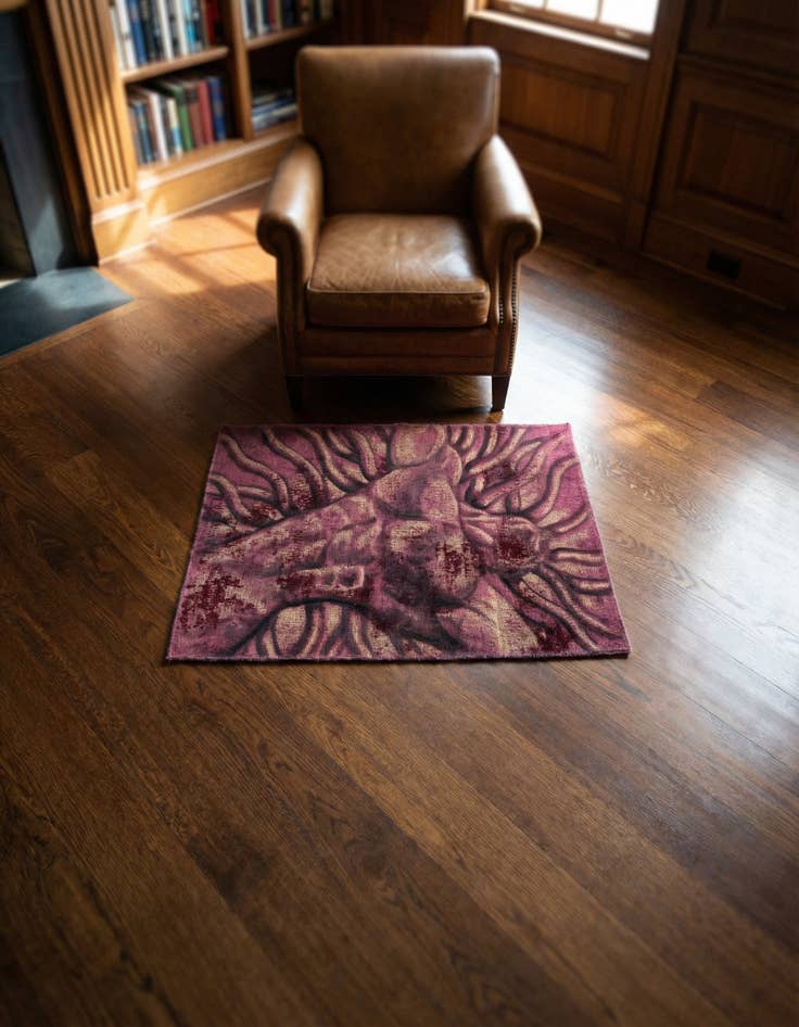 Detail image of 3' 2 x 4' 4 Hand Knotted Ultra Vintage Persian Wool Rug