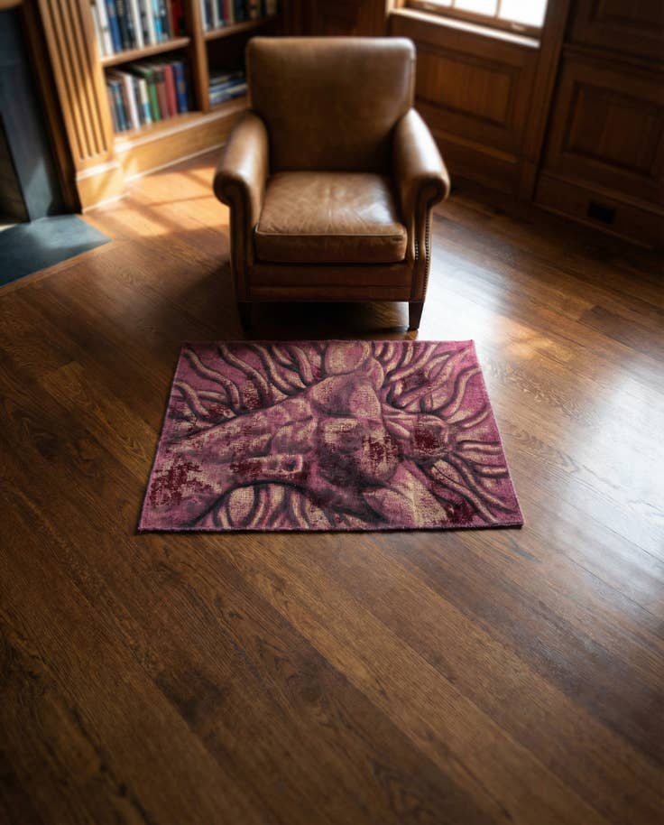 Detail image of 3' 2 x 4' 4 Hand Knotted Ultra Vintage Persian Wool Rug