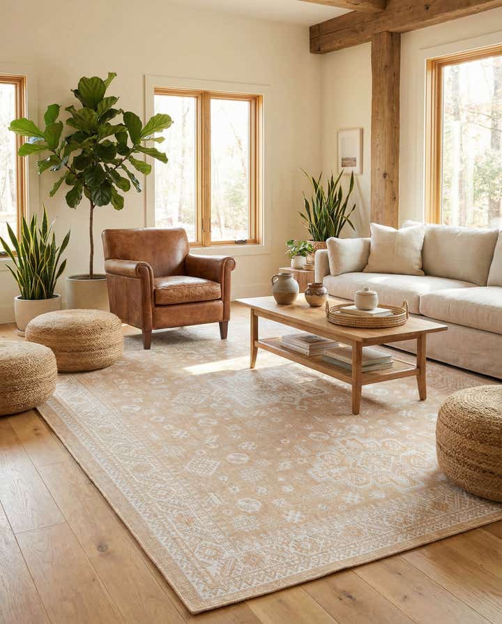 10' x 14' Easy-Clean Aztec Indoor / Outdoor Rug