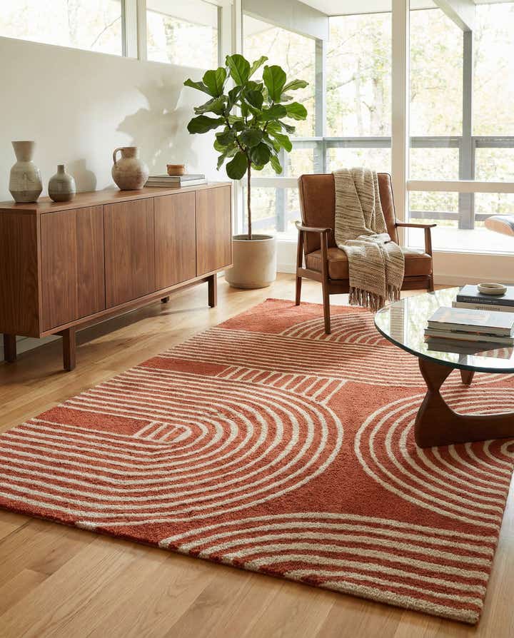 5' 1 x 8' Handtufted Wool Rug