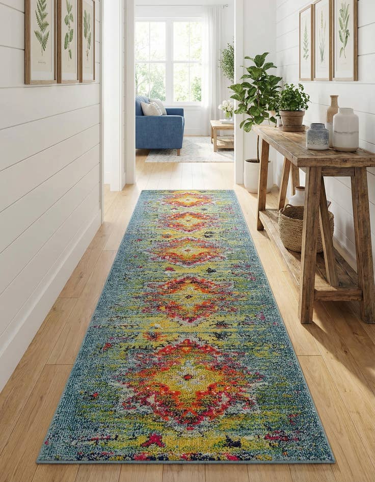 Detail image of 2' 7 x 10'  Washable Arte Runner Rug