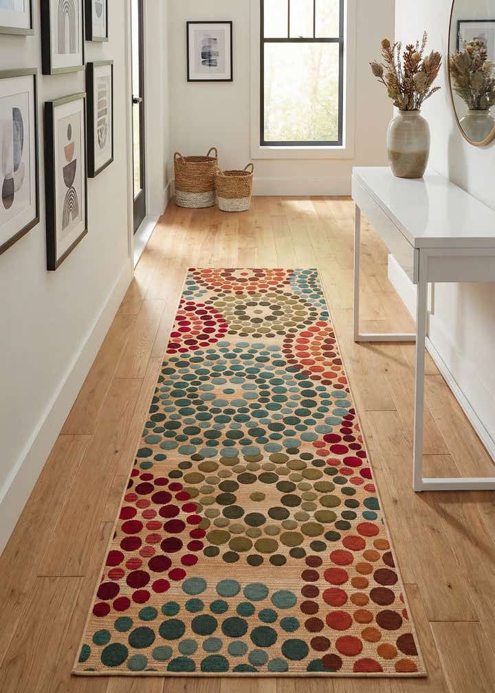 2' x 8' Easy-Clean Modern Indoor / Outdoor Runner Rug