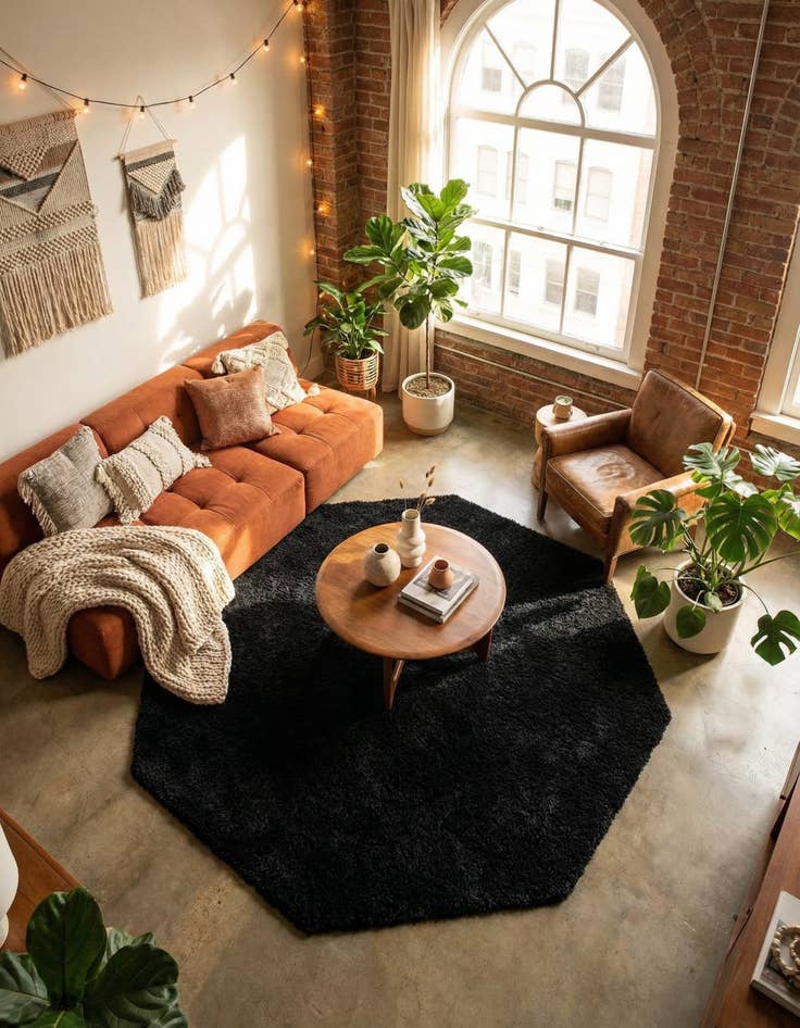 Detail image of 6' x 6' Everyday Shag Octagon Rug