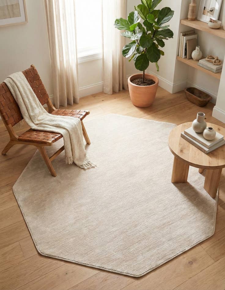 Detail image of 5' 3 x 5' 3 Finsbury Octagon Rug