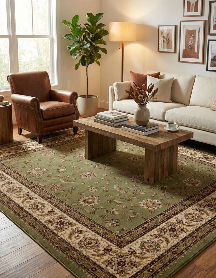 Detail image of 10' x 10' Classic Agra Square Rug