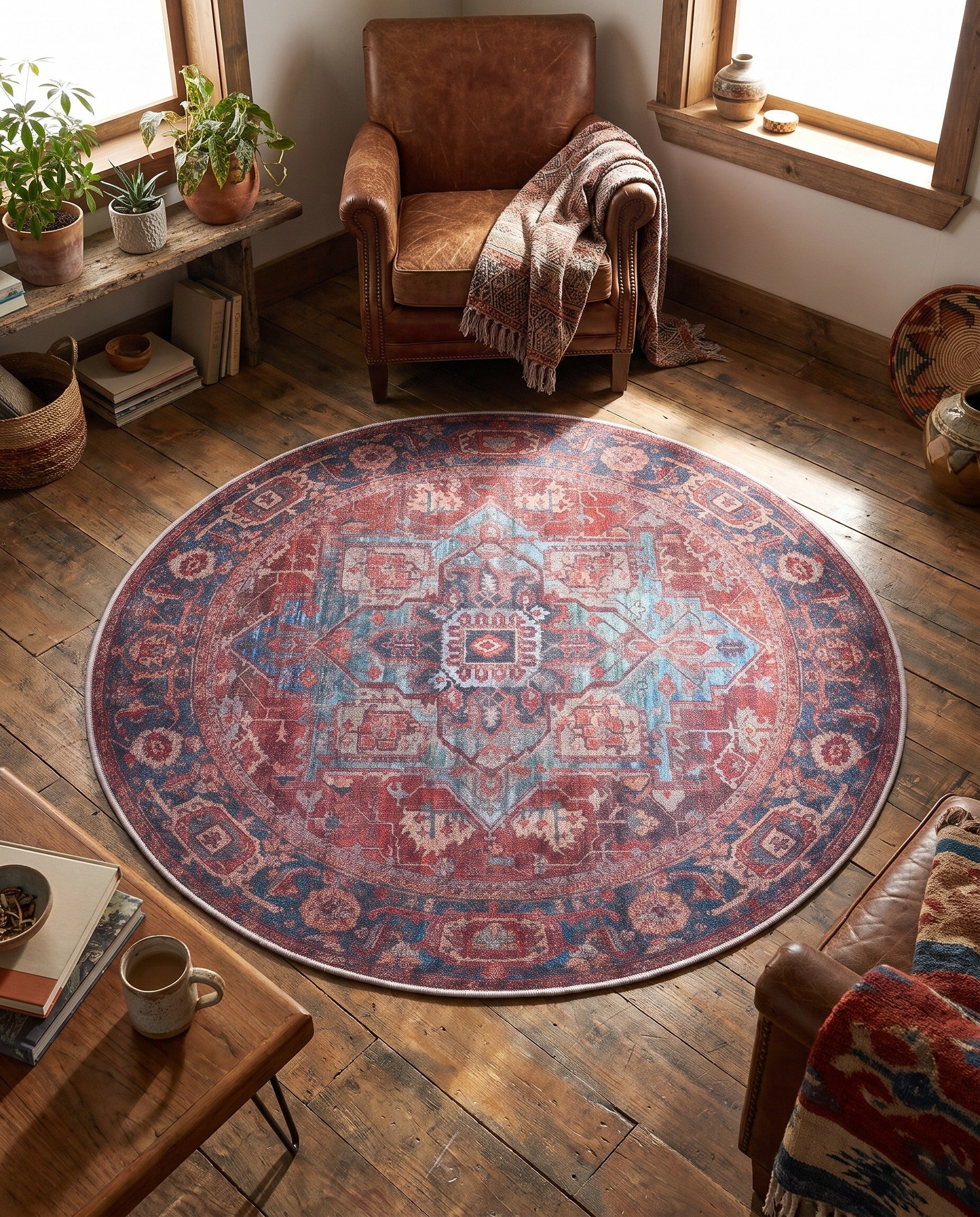 125cm x 125cm Maahru Round Rug
