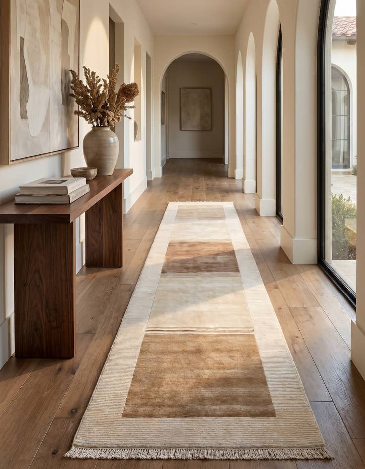 Detail image of 2' 7 x 13' Hand Knotted Darya Runner Rug