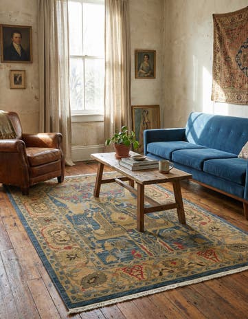 Navy Blue Sara Rug