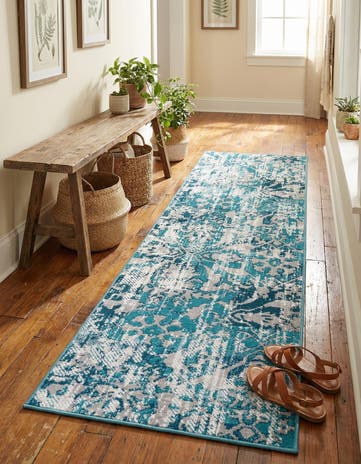 Blue Lucerne Runner Rug