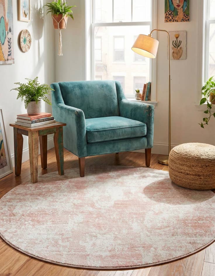 Detail image of 5' x 5' Aurora Round Rug