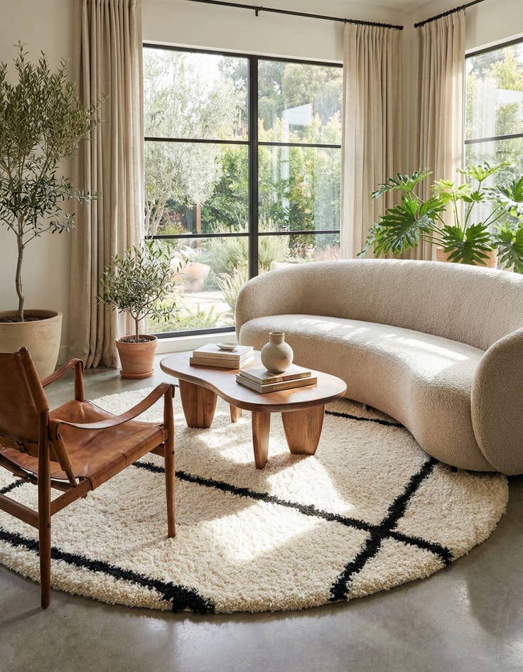 Detail image of 10' x 10' Infinity Shag Round Rug