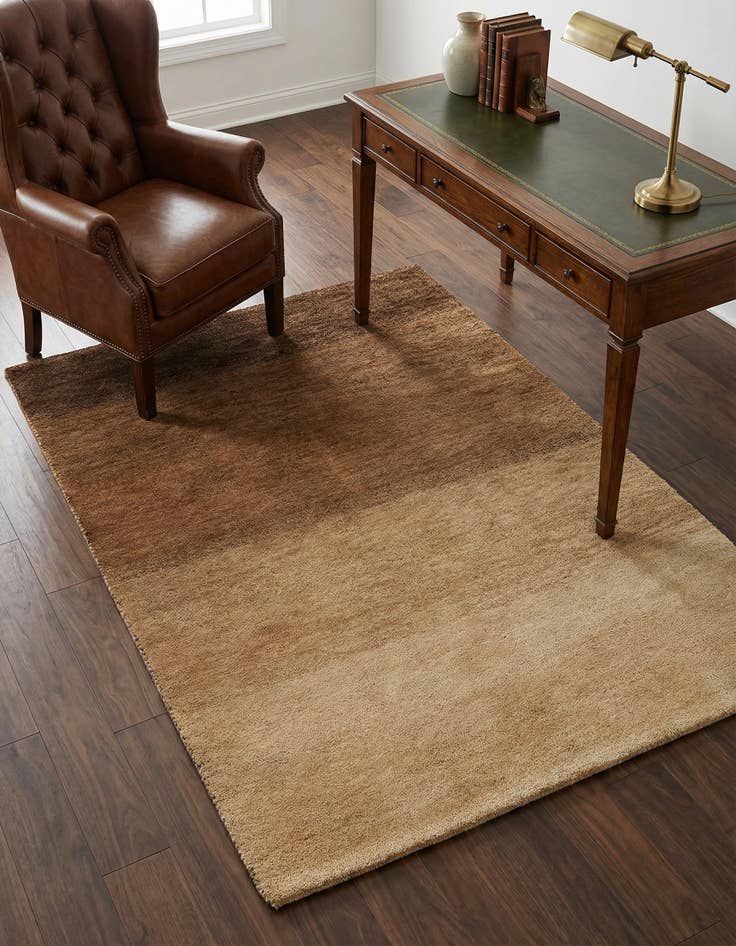 Detail image of 4' 1 x 6' Hand Knotted Kashkuli Gabbeh Wool Rug