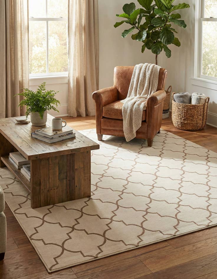 Detail image of Jill Zarin 7' 10 x 7' 10 Uptown Lincoln Center Square Rug