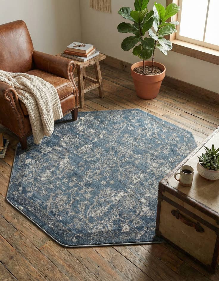 Detail image of 5' 3 x 5' 3 Oregon Octagon Rug