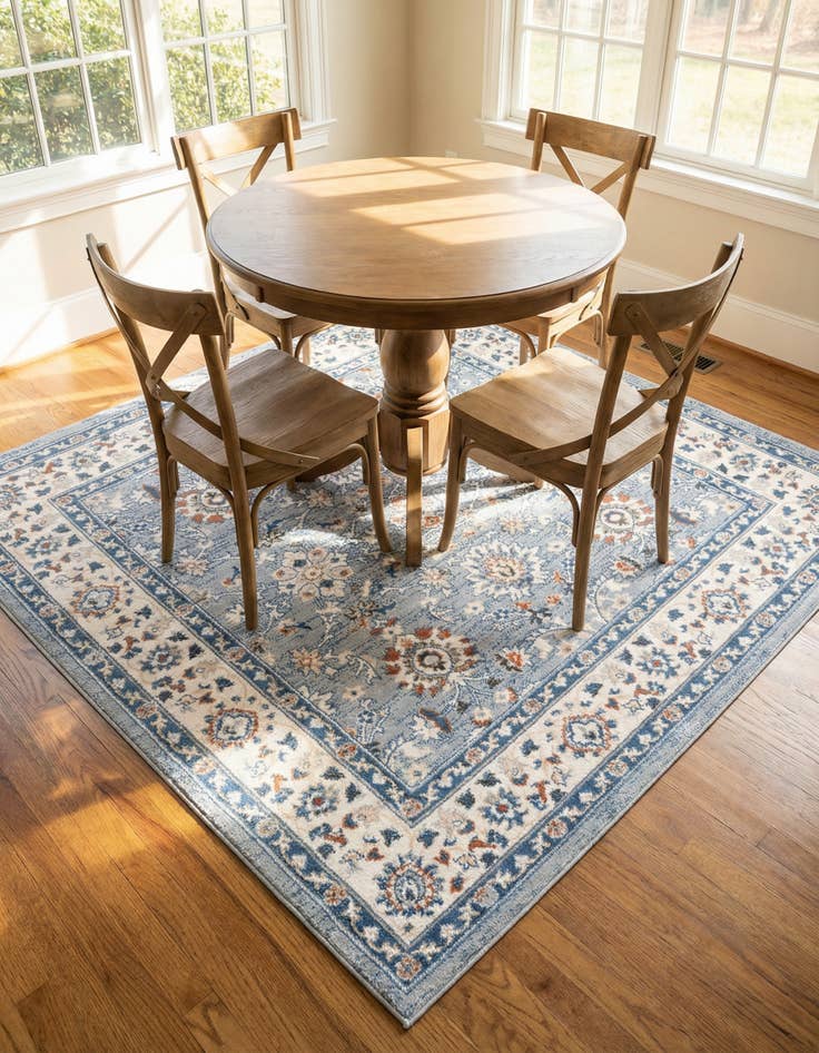 Detail image of 6' 1 x 6' 1 Charlotte Square Rug