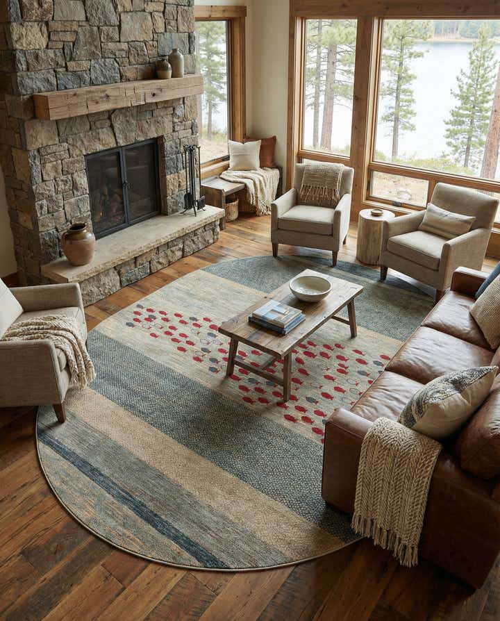 8' x 10' Kashkuli Gabbeh Oval Rug