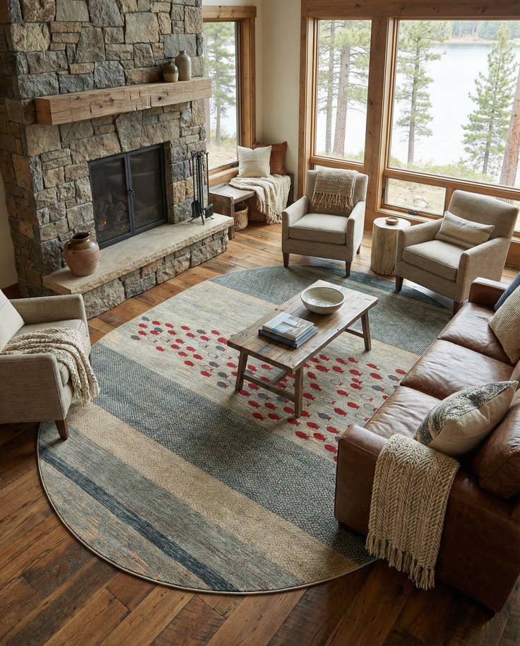 Detail image of 8' x 10' Kashkuli Gabbeh Oval Rug