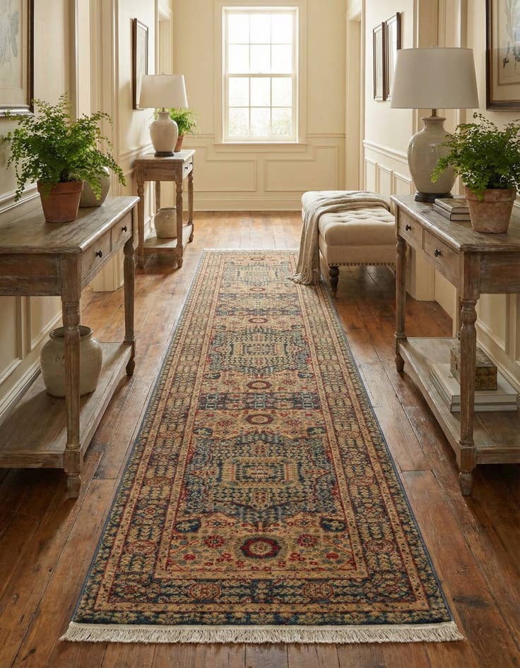 Detail image of 2' 7 x 13' Mamluk Runner Rug