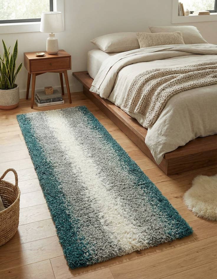 Detail image of 2' x 6' Soft Touch Shag Runner Rug