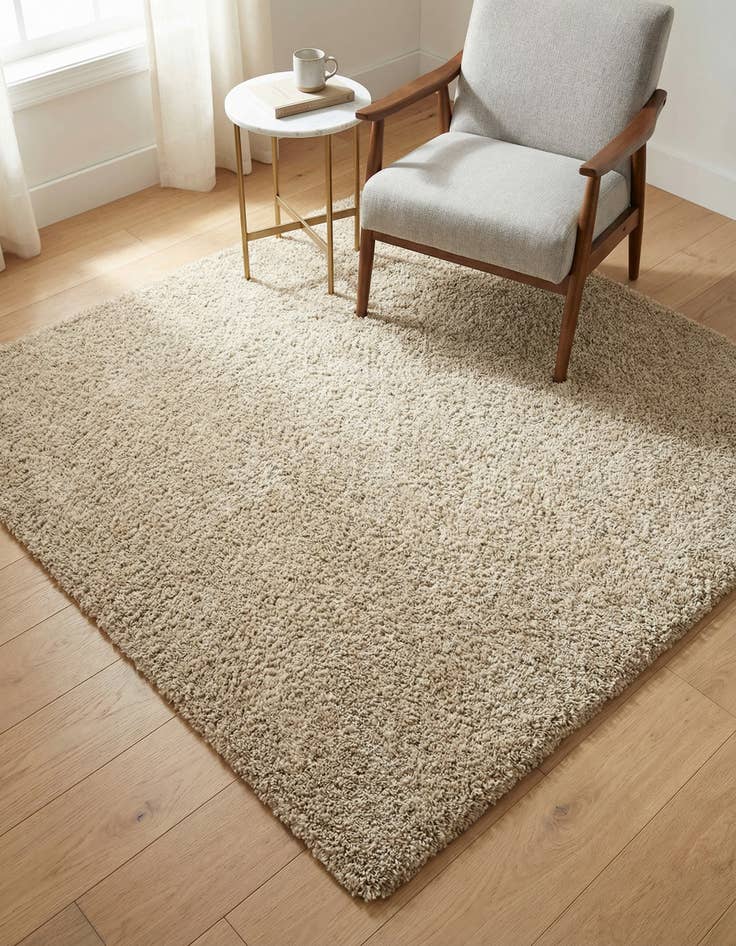 Detail image of 5' 3 x 5' 3 Zermatt Shag Square Rug