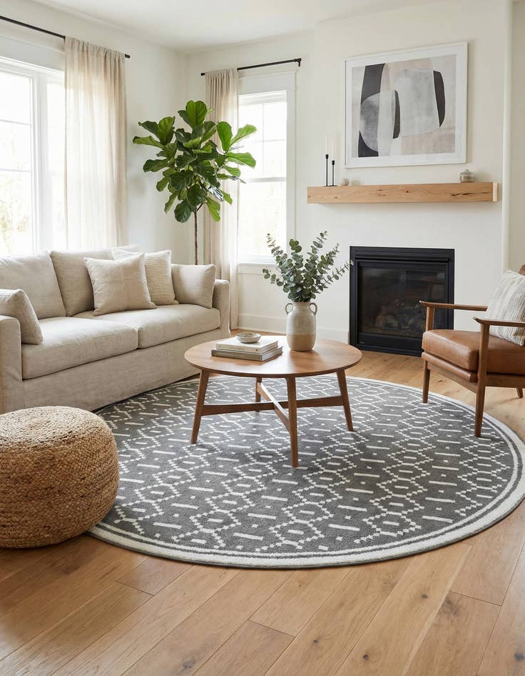 Detail image of 10' x 10' Oslo Round Rug