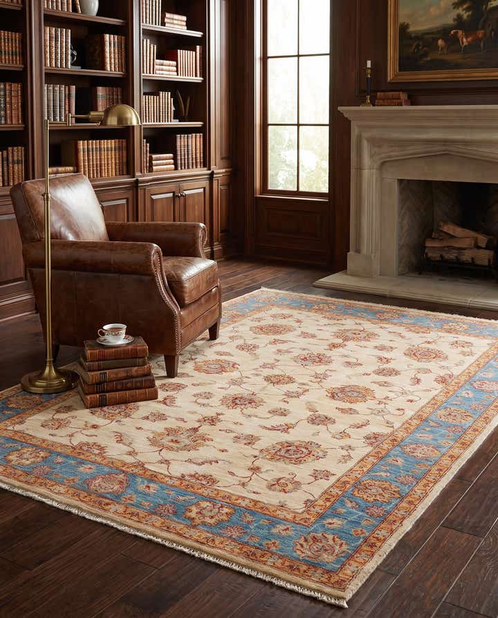 170cm x 235cm Hand Knotted Ziegler Rug
