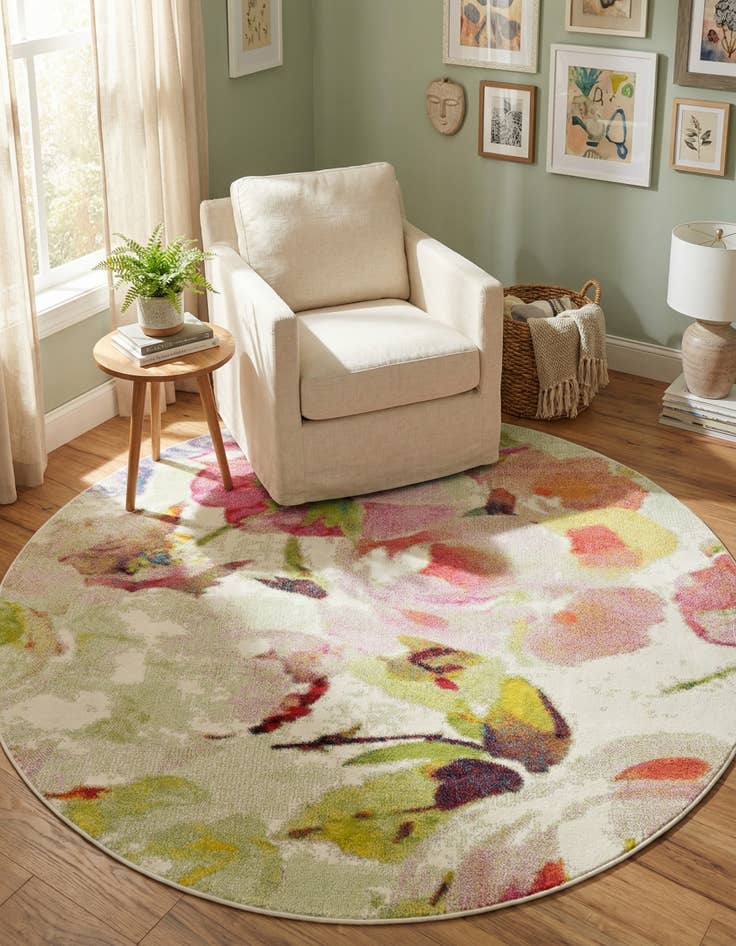 Detail image of 8' x 8' Florence Round Rug