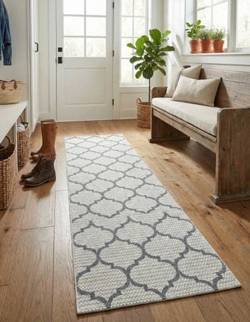 Ivory Georgia Runner Rug