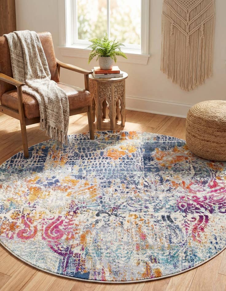 Detail image of 5' 2 x 5' 2 Malibu Round Rug