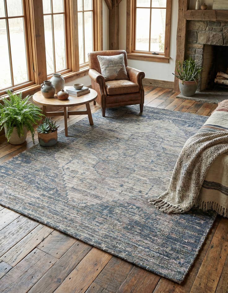 Detail image of 7' 10 x 10' Hand Woven Chenille Jute Rug