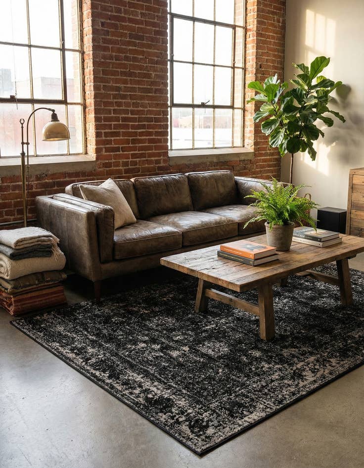 Detail image of  5' 3 x 8' Monte Carlo Rug With Pad Bundle