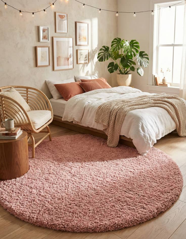 Detail image of 7' 6 x 7' 6 Zermatt Shag Round Rug