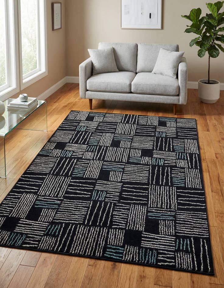 Detail image of 5' 3 x 7' Hanahan Rug