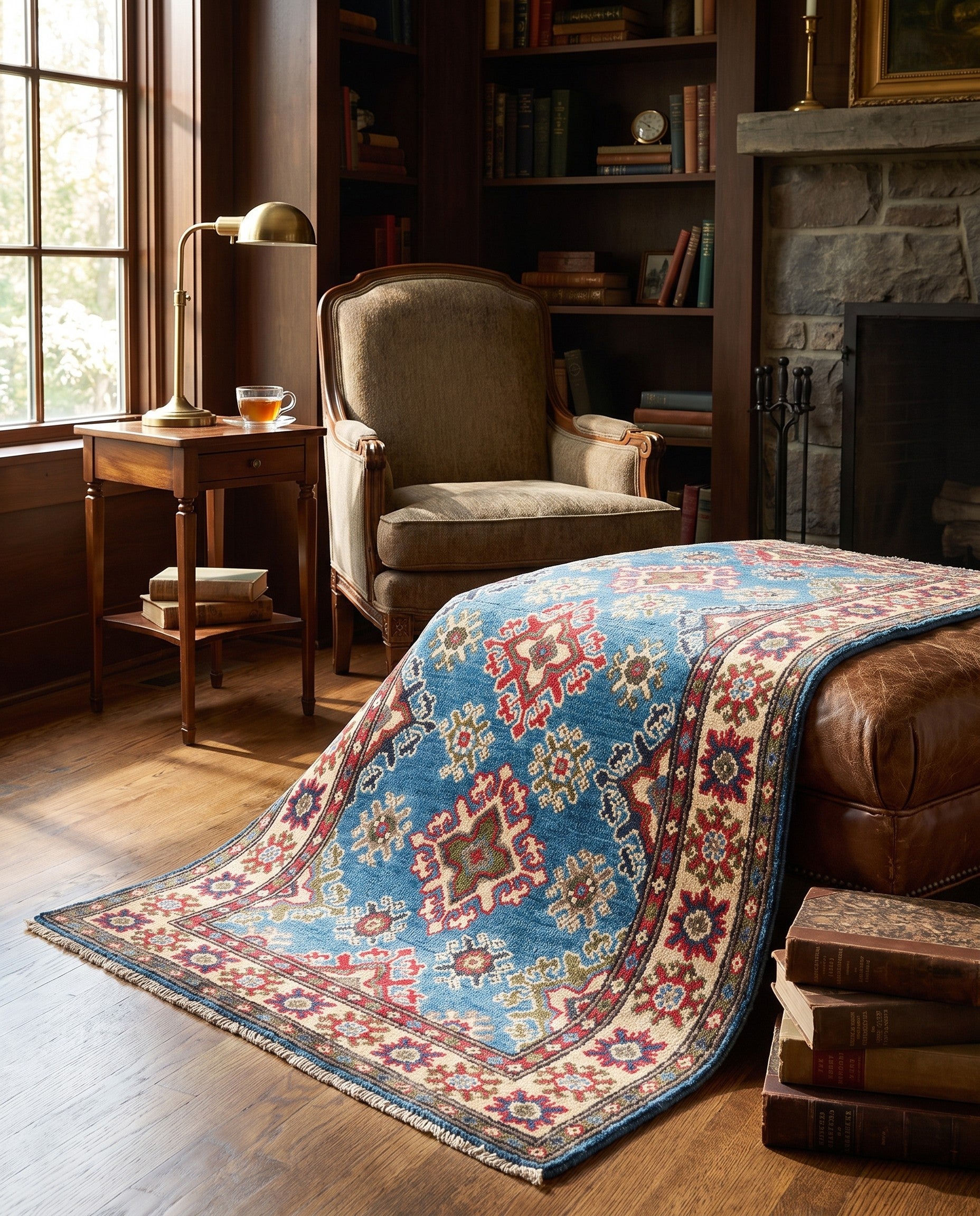 Detail image 3 of 10: 2' 6 x 4' 4 Hand Knotted Kazak Rug
