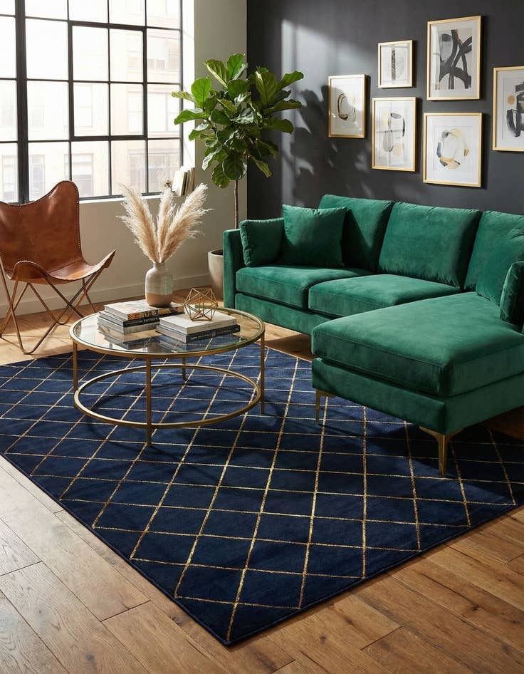 Detail image of 10' x 13' Vogue Geo Rug