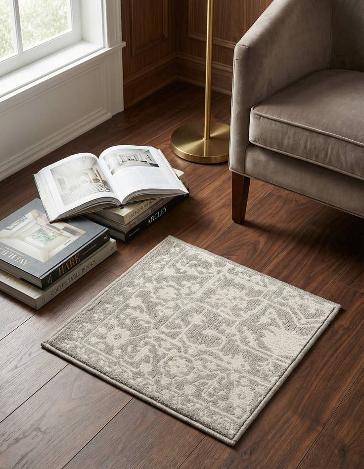 Detail image of 1' 4 x 1' 4 Modern Classical Sample Rug