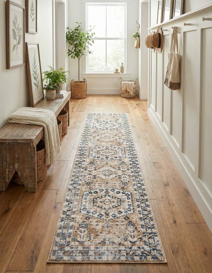 Detail image of 2' 7 x 12' Oxford Runner Rug