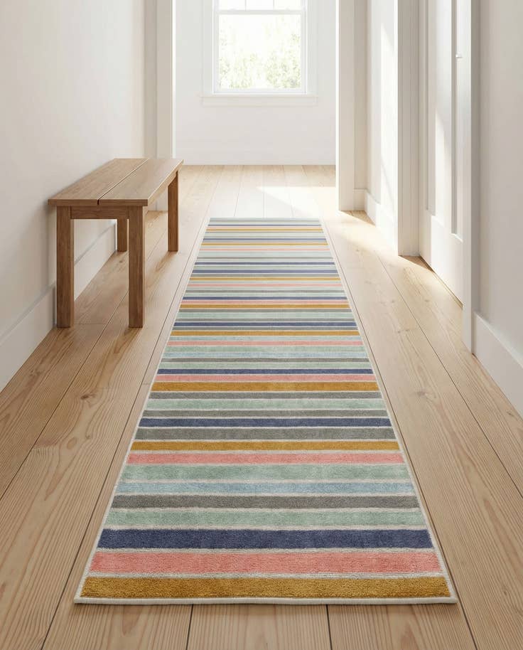 Detail image of 2' x 10' Lotus Runner Rug