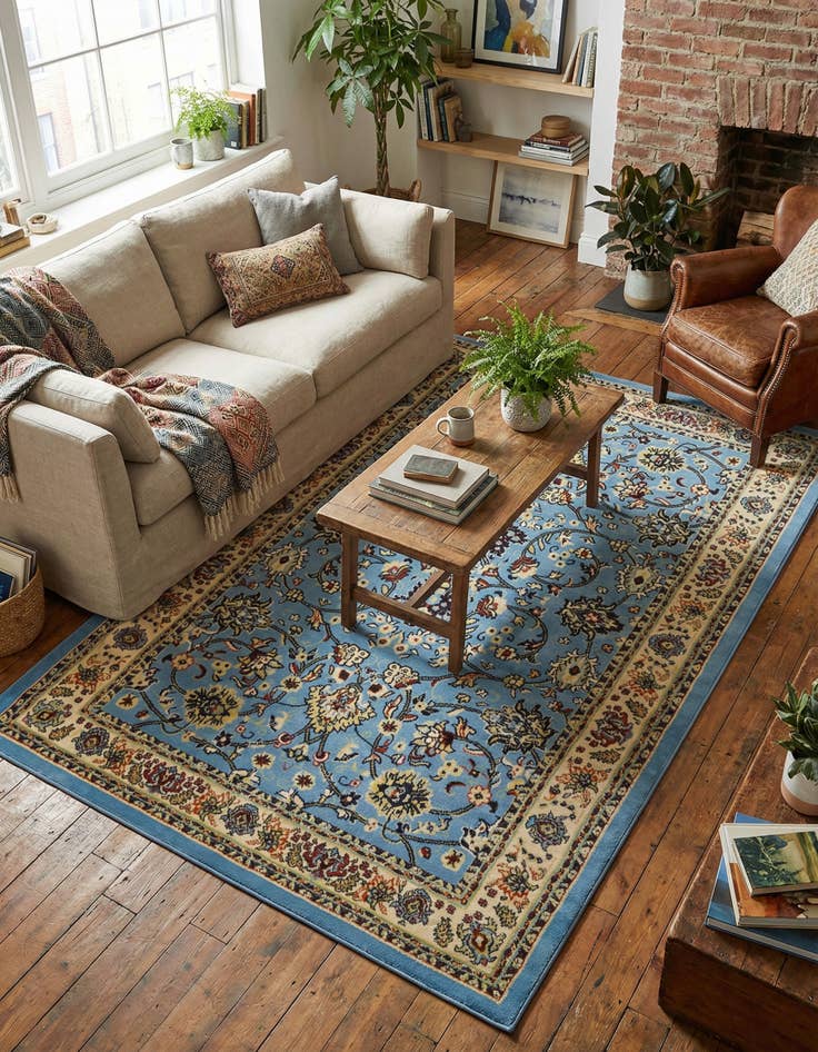 Detail image of 6' x 9' Kashan Design Rug