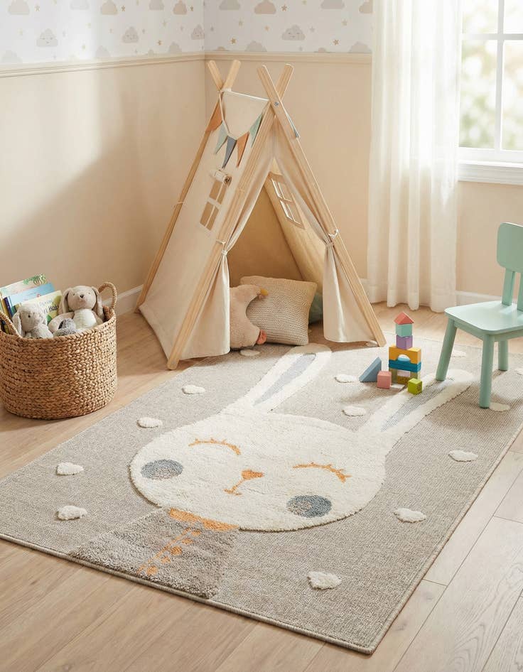 Detail image of 4' x 6' Whimsy Kids Rug