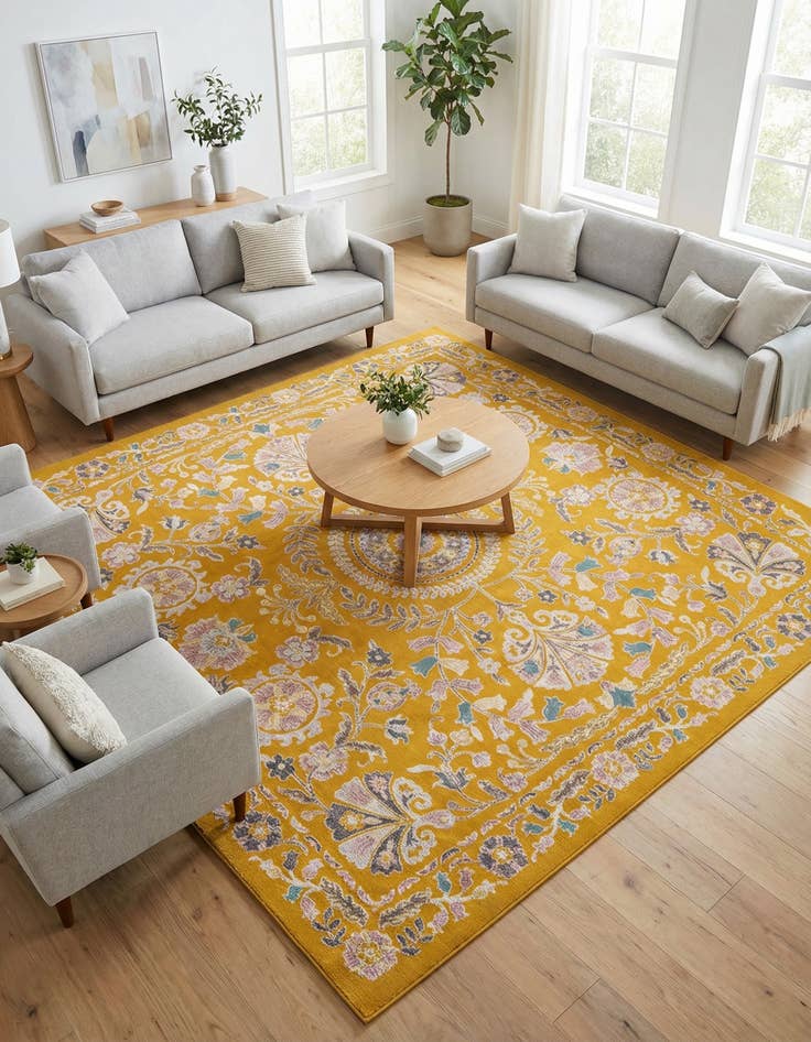 Detail image of 8' x 8' Blossom Square Rug