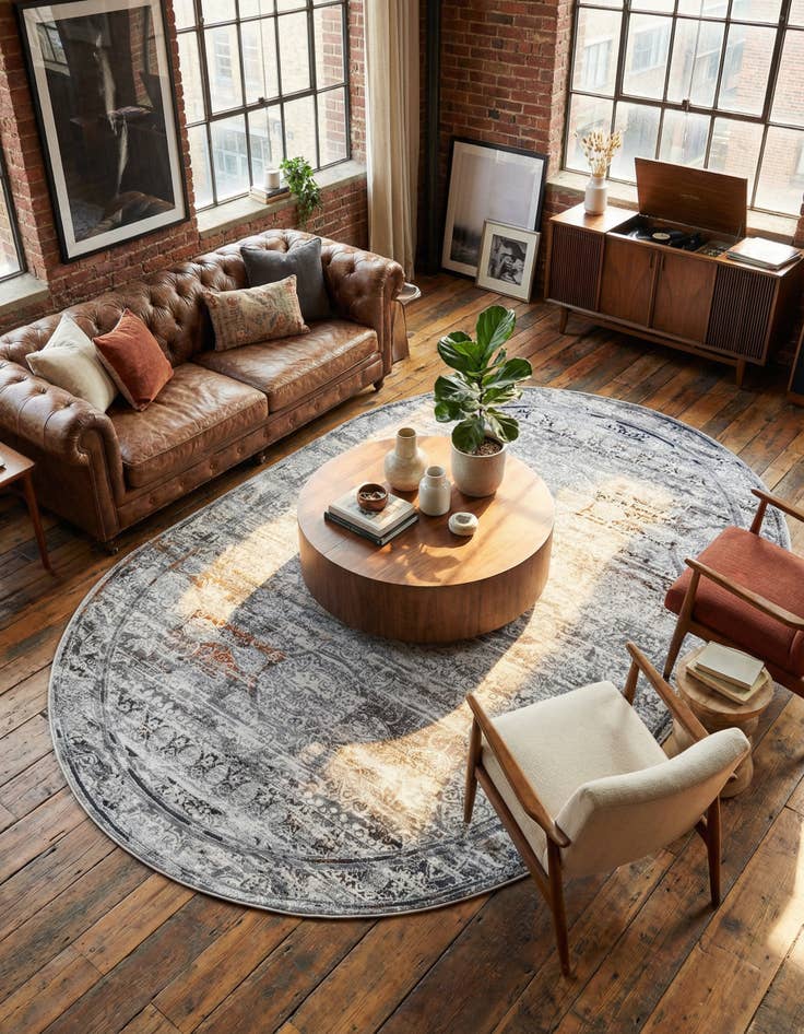 Detail image of 5' 3 x 8' Finsbury Oval Rug