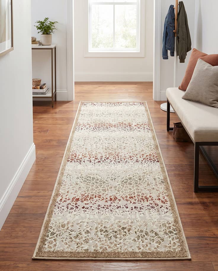 Detail image of 2' x 6' Easy-Clean Modern Indoor / Outdoor Runner Rug