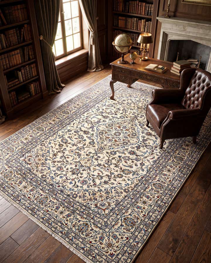 8' 2 x 11' 11 Kashan Rug
