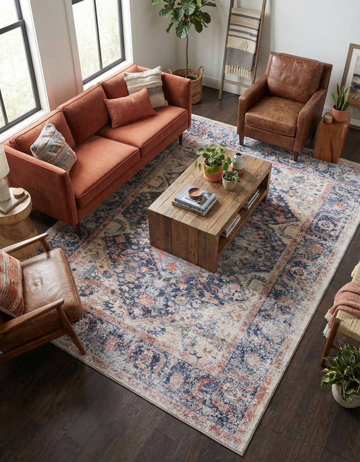 Detail image of 7' 10 x 10' Washable Yara Rug