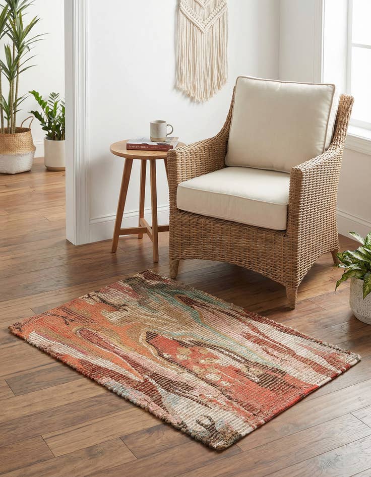 Detail image of  2' x 3' 1 Chenille Jute Rug