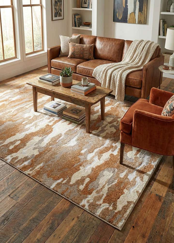 6' x 9' Sepia Rug