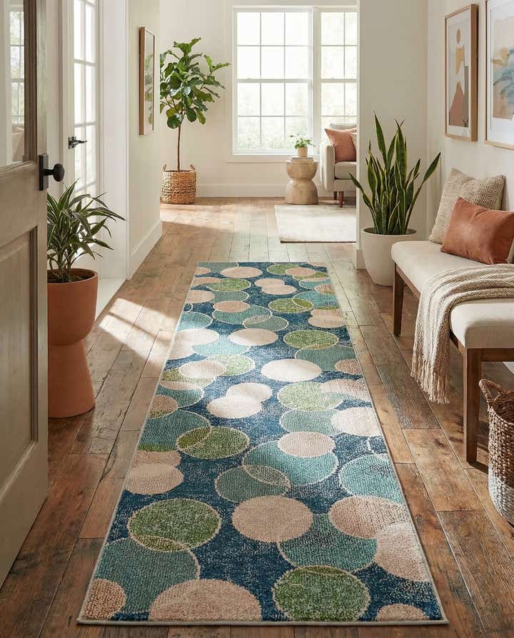 2' 7 x 10' Washable Theia Runner Rug