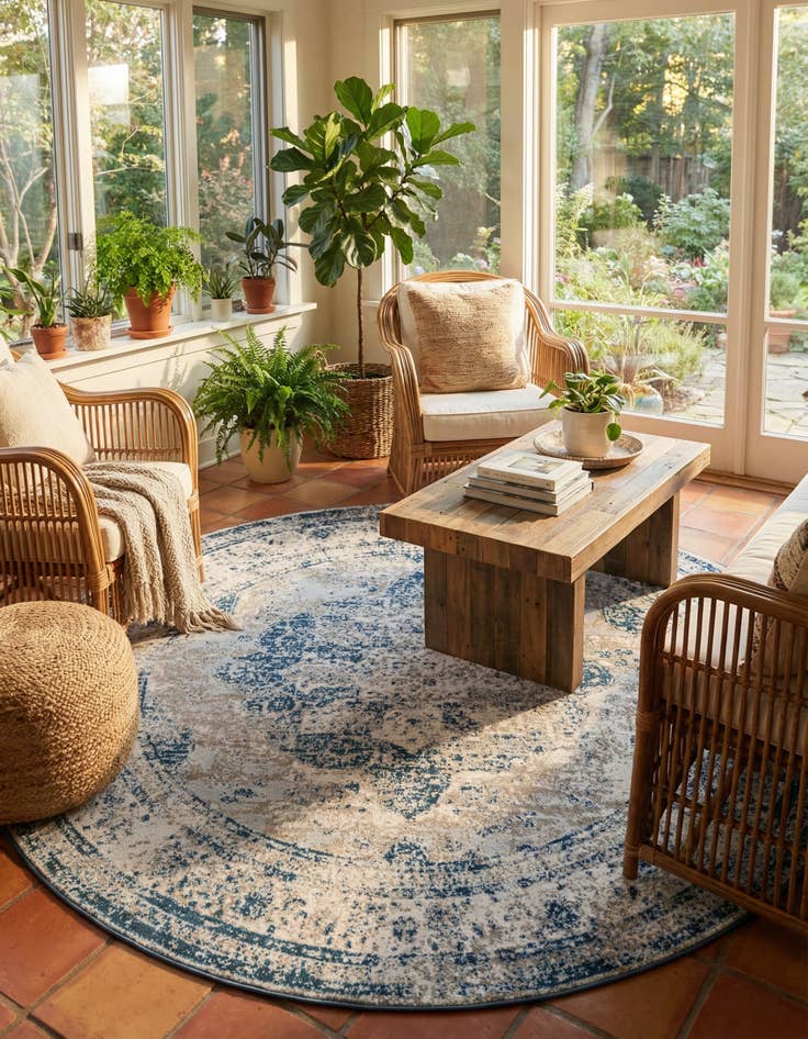 Detail image of 10' x 10' Monte Carlo Round Rug