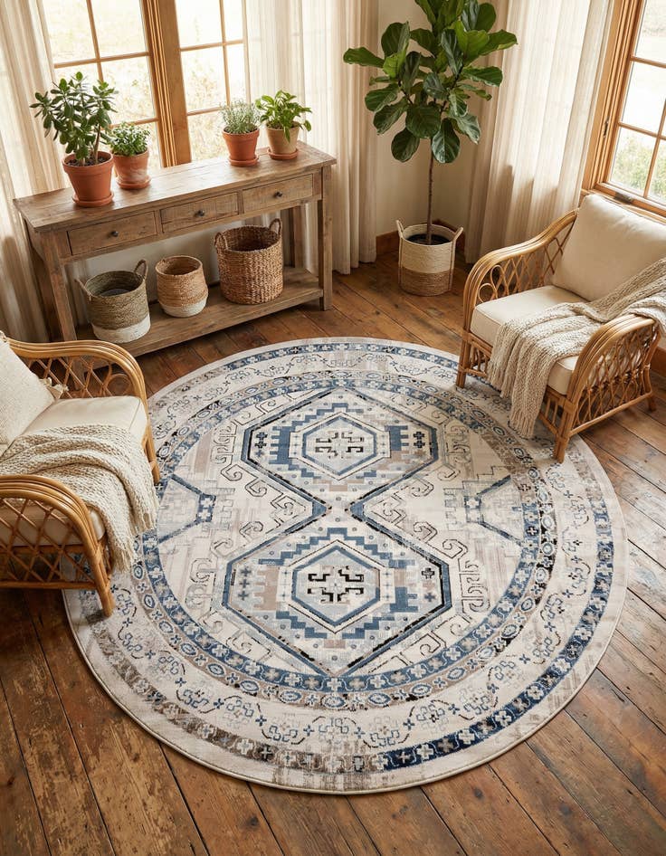 Detail image of 7' 10 x 7' 10 Charlotte Round Rug
